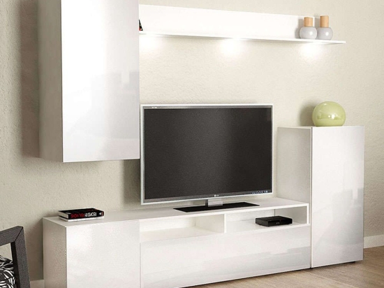 Σύνθεση Τηλεόρασης Lucius 0206415 210x37x170cm White