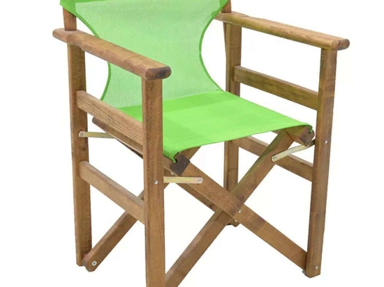 Πολυθρόνα Σκηνοθέτη Klara 0095029 61x51x86cm Walnut-Light Green