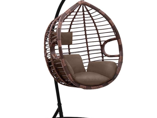 Πολυθρόνα Κρεμαστή Veronica 0188873 108x75x195cm Cappuccino-Brown