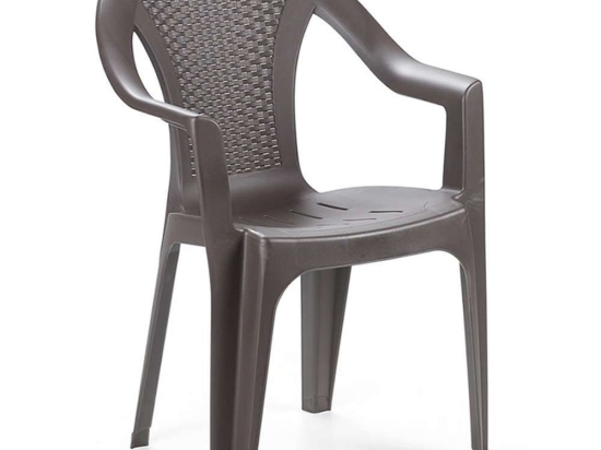 Πολυθρόνα Κήπου 0188143 54x56x81cm Από Πολυπροπυλένιο Brown Progarden
