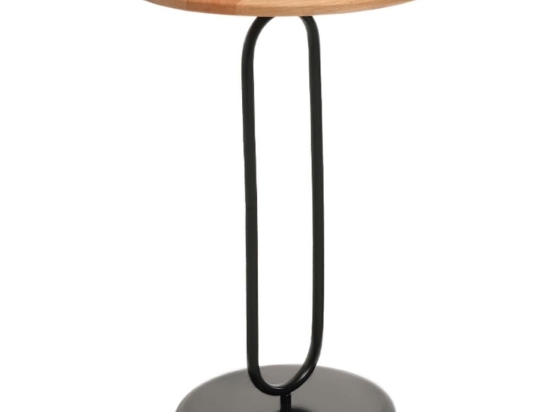 Τραπεζάκι Βοηθητικό Marion 0204238 Φ40x60cm Natural-Black