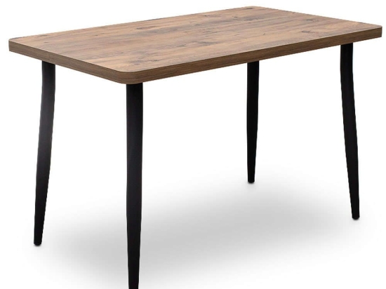 Τραπέζι Levico 0216638 120x70x75cm Natural Mdf,Μέταλλο