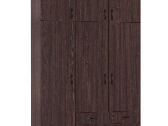 Ντουλάπα Τρίφυλλη Με Πατάρι Regina 0227692 150x60x240cm Wenge Τρίφυλλη