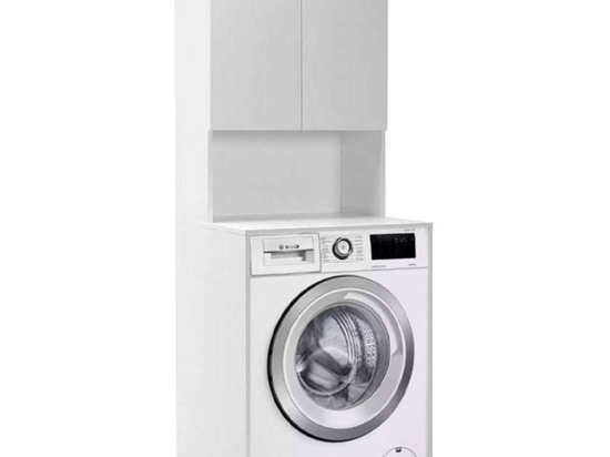 Έπιπλο Πλυντηρίου Ceza 0234170 65x60x182cm White Μελαμίνη