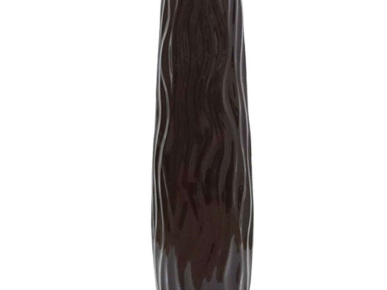 Βάζο Κύματα 15-00-19801-55 Φ17x58cm Brown Marhome Κεραμικό