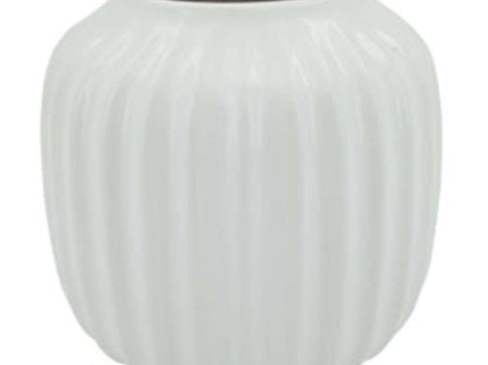 Βάζο Πομπέ 15-00-22969 Φ14x12,5cm White Marhome Κεραμικό