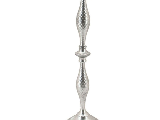 Κηροπήγιο 15-00-22438 Φ15x62cm Silver Marhome Μέταλλο