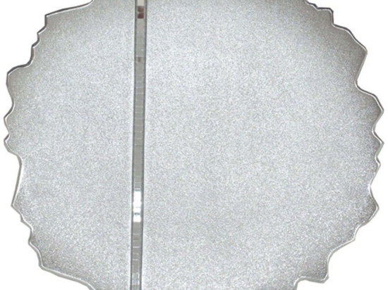 Διακοσμητική Πιατέλα 15-00-13607 Φ30cm Silver Marhome Κεραμικό