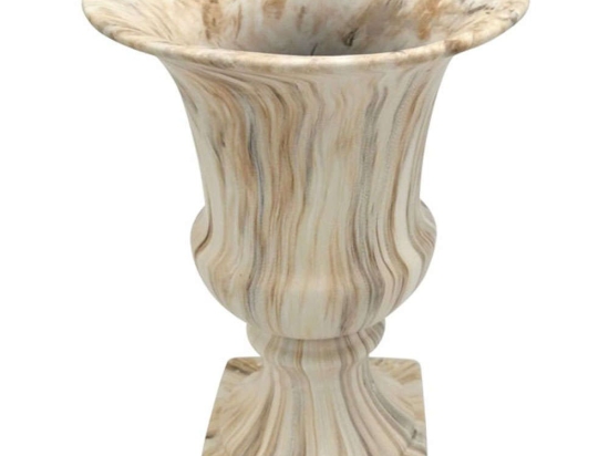 Βάζο Marble Effect 15-00-23762 24,5x34cm Multi Marhome Κεραμικό