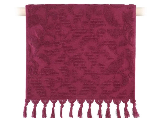 Πετσέτα Kynthia Bordo Nef Nef Προσώπου 50x90cm 100% Βαμβάκι