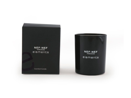 Κερί Αρωματικό Elements 9Χ10,5Cm Black Nef Nef Παραφίνη