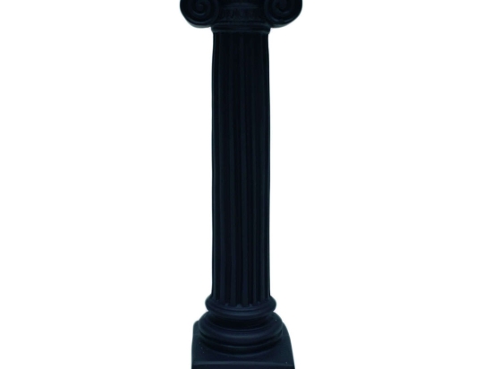 Κηροπήγιο Isokrates S351132B 23x6x6cm Black Sophia Κεραμικό