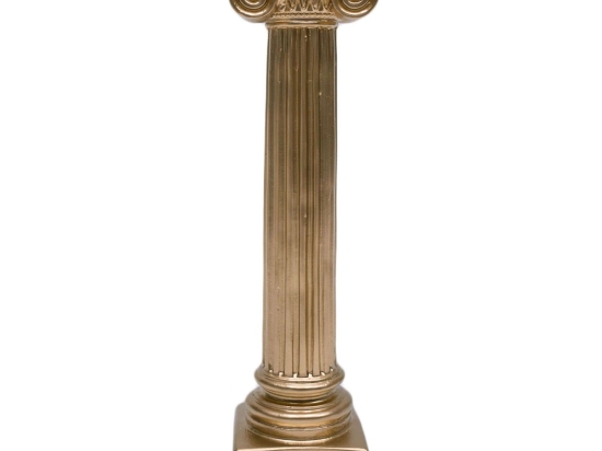Κηροπήγιο Isokrates S351132GO 23x6x6cm Gold Sophia Κεραμικό