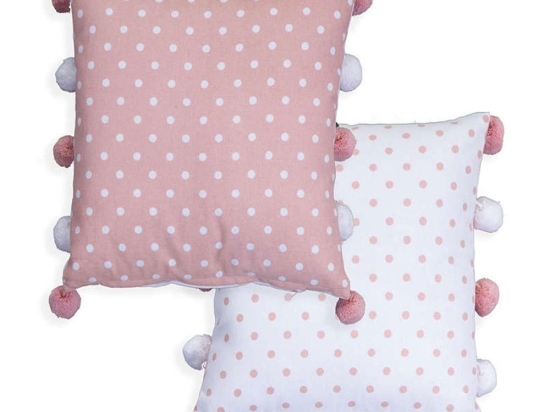 Μαξιλάρι Διακοσμητικό (Με Γέμιση) Deco Time Pink Nef-Nef 35Χ35 Βαμβάκι-Πολυέστερ