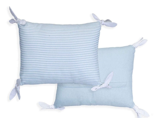 Μαξιλάρι Διακοσμητικό (Με Γέμιση) Deco Time Blue Nef-Nef 30Χ45 30x45cm Βαμβάκι-Πολυέστερ