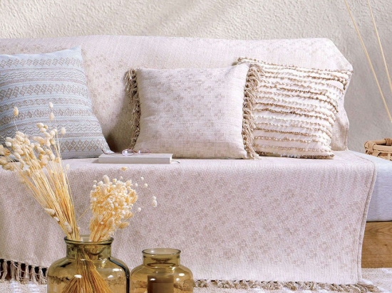 Ριχτάρι Awesome Beige Nef-Nef Τριθέσιο 180x300cm Βαμβάκι-Πολυέστερ