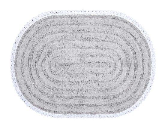 Ταπέτο Μπάνιου Please 1122-Grey Nef-Nef 70X120 70x120cm 100% Βαμβάκι