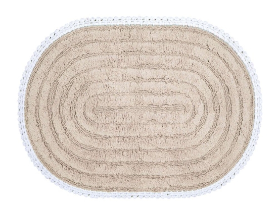 Ταπέτο Μπάνιου Please 1123-Beige Nef-Nef 70X120 70x120cm 100% Βαμβάκι
