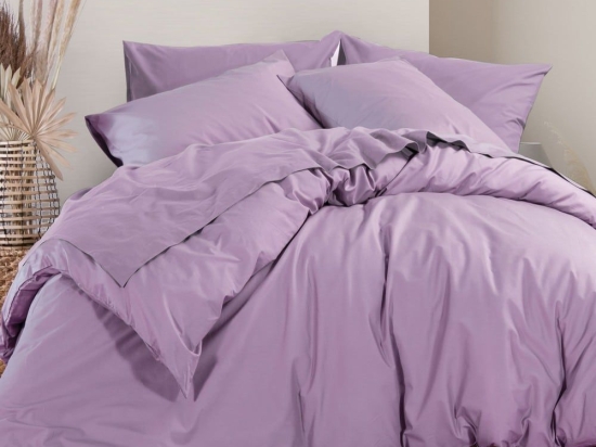 Παπλωματοθήκη Basic-22 Lavender Nef-Nef Υπέρδιπλo 230x240cm 100% Βαμβάκι