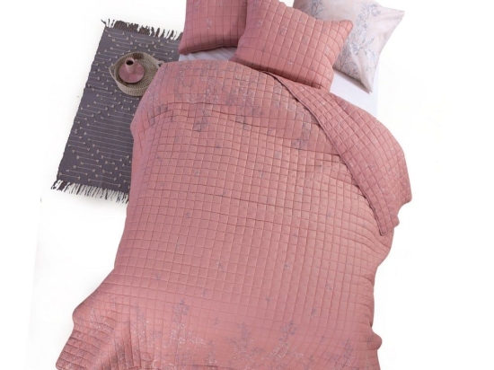 Κουβερλί Salvia-22 Pink Nef-Nef Μονό 180x220cm Microfiber-Polyester