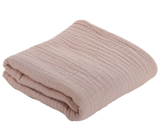 Κουβέρτα Βρεφική Whisper Pink Nef-Nef Αγκαλιάς 80x110cm 100% Βαμβάκι