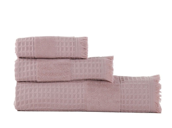Πετσέτα Touch Πικέ Mauve Nef-Nef Προσώπου 50x90cm 100% Βαμβάκι
