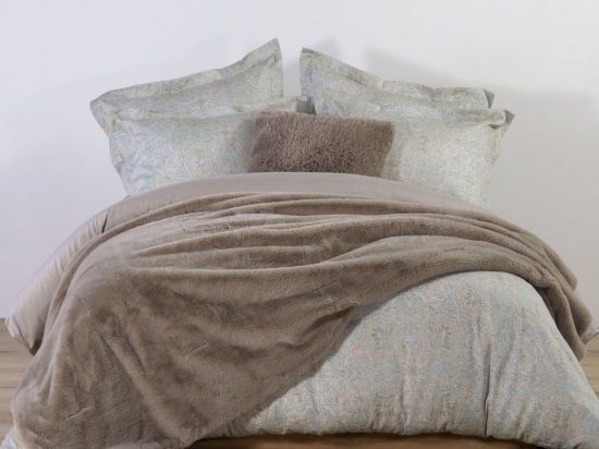 Κουβέρτα Warmer Rabbit Fur Beige Nef-Nef Υπέρδιπλo 240x220cm Πολυέστερ