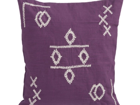 Μαξιλάρι Διακοσμητικό (Με Γέμιση) Laoura Mauve Nef-Nef 45X45 Βαμβάκι-Πολυέστερ