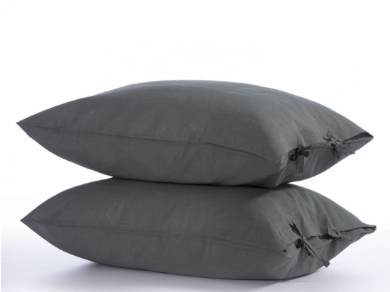 Μαξιλαροθήκες Cotton-Linen (Σετ 2τμχ) Green Nef-Nef 52X72 Βαμβάκι-Λινό