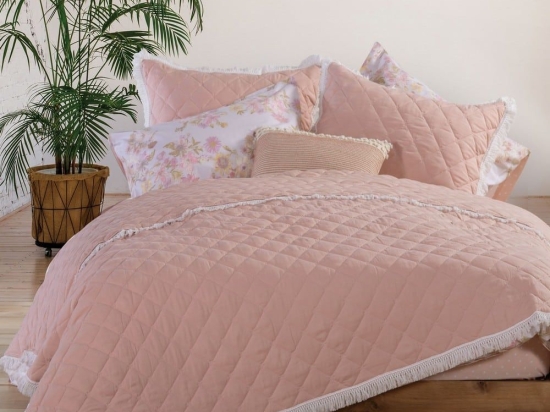 Κουβερλί Edna Salmon Nef-Nef Υπέρδιπλo 230x240cm Microfiber-Polyester