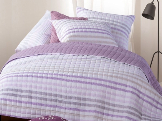 Κουβερλί Miles Purple Nef-Nef Μονό 180x220cm Microfiber-Polyester