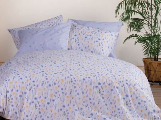 Σεντόνια Merida (Σετ 4τμχ) Levander Nef-Nef Υπέρδιπλo 240x270cm 100% Βαμβάκι
