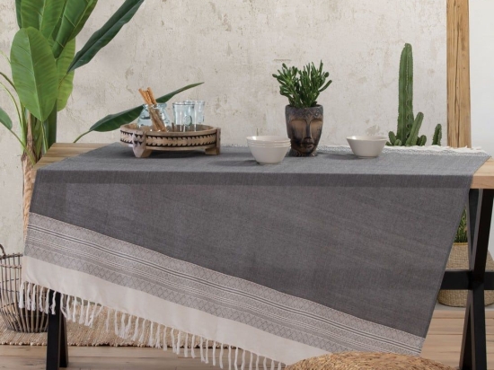 Τραπεζομάντηλο Strenght Black Nef-Nef 140X240 100% Βαμβάκι