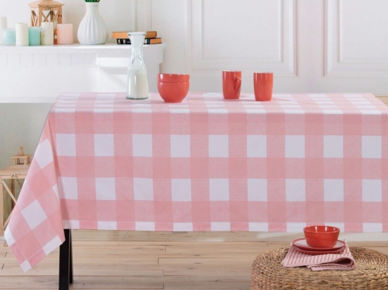 Τραπεζομάντηλο Αλέκιαστο Henry Coral Nef-Nef 140X240 100% Βαμβάκι