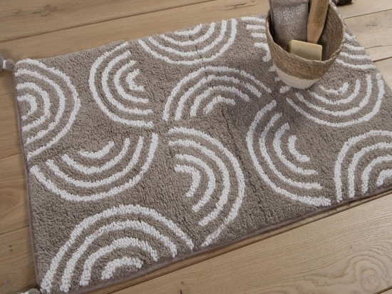 Ταπέτο Μπάνιου Alba Beige Nef-Nef 50 X 80 50x80cm 100% Βαμβάκι