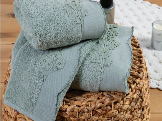 Πετσέτες Darling (Σετ 3τμχ) Mint Nef-Nef Σετ Πετσέτες 70x140cm 100% Βαμβάκι