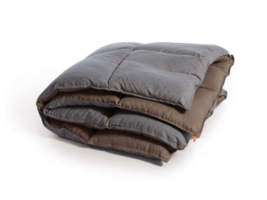 Πάπλωμα Bicolor-24 Grey-Mocca Nef-Nef Μονό 160x220cm Microfiber-Hollowfiber