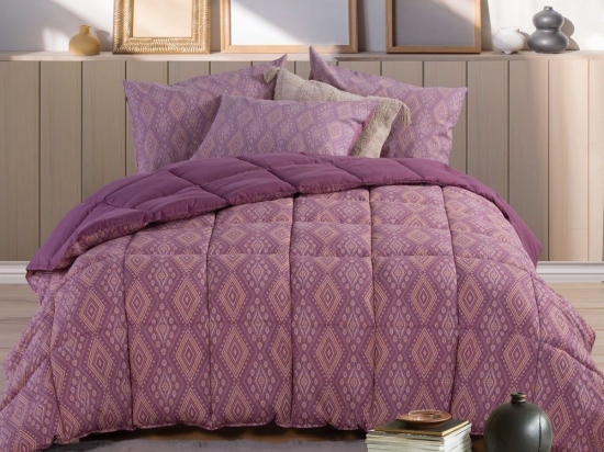 Πάπλωμα Shreder Mauve Nef-Nef Υπέρδιπλο 240x220cm Microfiber-Hollowfiber