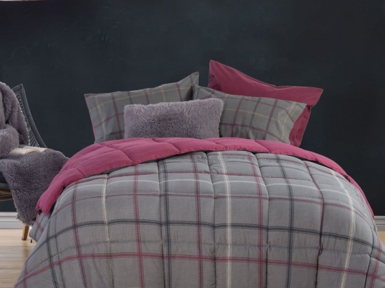 Πάπλωμα Jeremy Grey Nef-Nef Υπέρδιπλο 240x220cm Microfiber-Hollowfiber