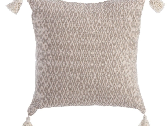 Μαξιλάρι Διακοσμητικό (Με Γέμιση) Zackren Beige-Natural Nef-Nef 45X45 Βαμβάκι-Πολυέστερ