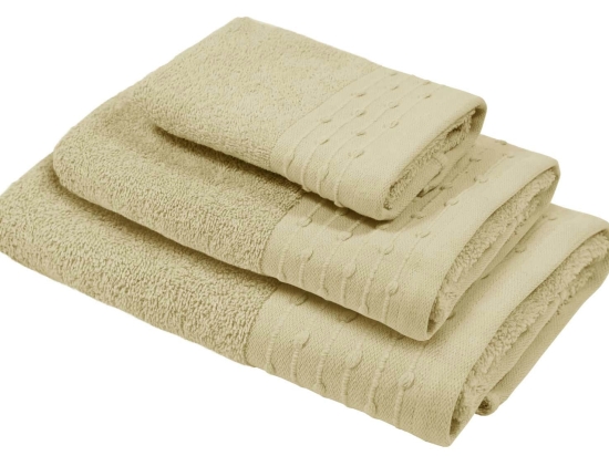 Amo la Casa Σετ 3 Τεμ Πετσέτες Bio Cotton - Κίτρινο