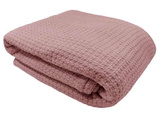 Amo la Casa Κουβέρτα Μονή Πικέ 150Χ200 - Bio Cotton Ροζ