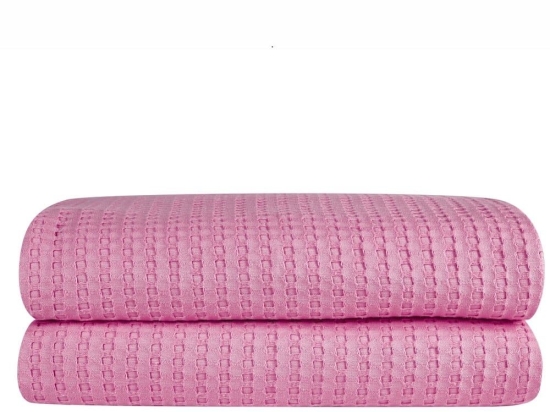 Κουβέρτα Soho 2214 Waffle Fuchsia Kentia Υπέρδιπλο 230x240cm 100% Βαμβάκι