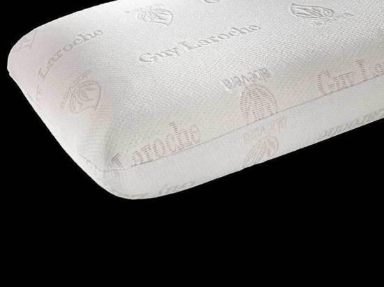 Μαξιλάρι Ύπνου Memory Foam Visco Elastic (Aloe Vera) Normal White Guy Laroche 40Χ60 100% Memory Foam