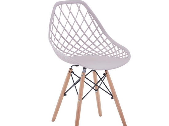 Καρέκλα Tree Cream 49x53xH81,5cm 03-0673 Σετ 4τμχ Ξύλο,Πολυπροπυλένιο