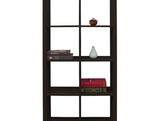 Βιβλιοθήκη Kivos 77 77x29,5xH147,5cm Black 24-0558 Honeycomb