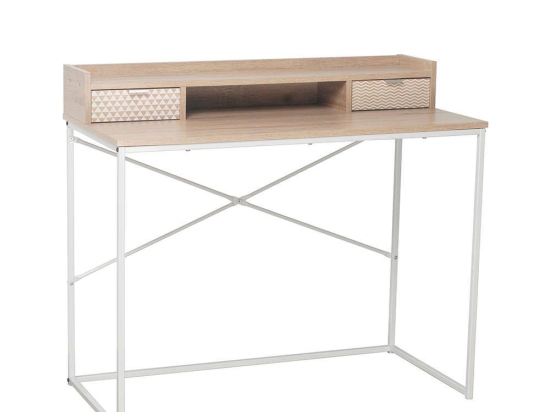 Γραφείο Nak 100x50xH88.5cm Sonoma-White 28-0138