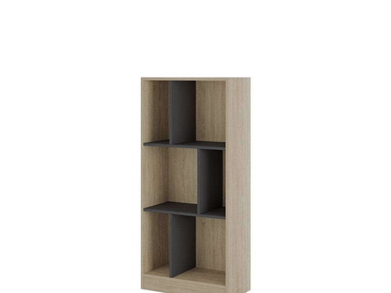Βιβλιοθήκη Maze 4 60 24-0585 60x30x130cm Sonoma-Dark Grey