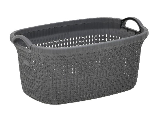 Inart Καλάθι/Λεκάνη PL Γκρι 35 LT 56X37X26