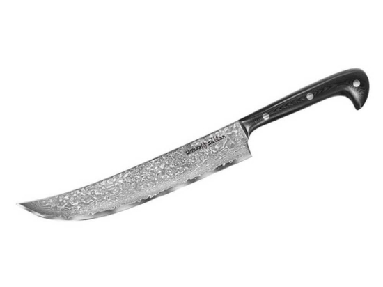 Μαχαίρι Τεμαχισμού Pichak Sultan SU-0045DB 21cm Black Samura Ανοξείδωτο Ατσάλι